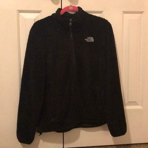 Women’s Furry black The North Face zip up